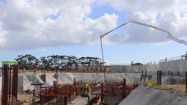 Work on the new Tweed Valley Hospital is progressing well.