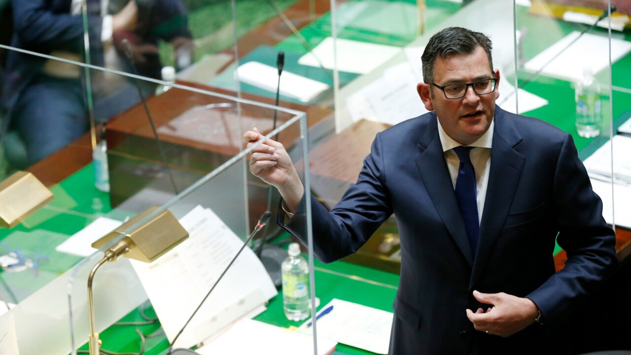 Andrews accuses opposition of 'cuddling up to anti-vaxxers' amid pandemic bill debate