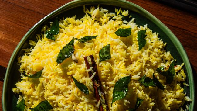 Rice with the mostest: Lennox Hastie’s saffron rice. Photography: Nikki To