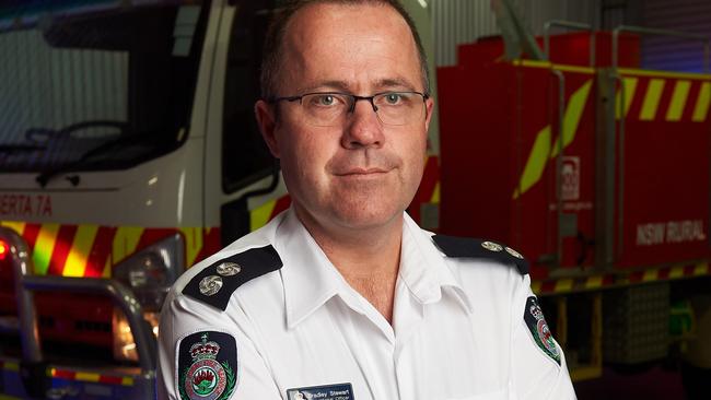 Riverina RFS operational officer Bradley Stewart says the Snowy Mountains bushfires have been the hardest and most compelx he has dealt with. Picture: AAP/Michael Frogley.