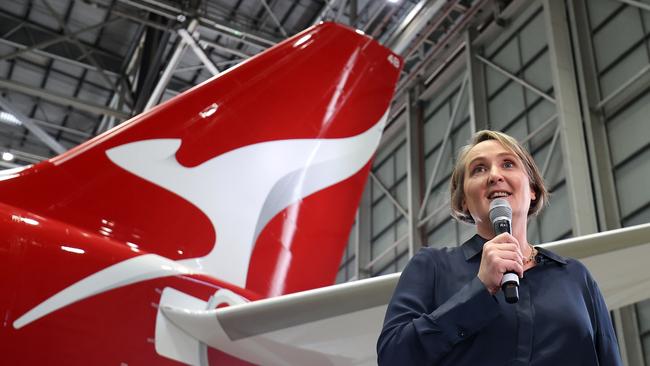 Qantas chief executive Vanessa Hudson is facing numerous union demands for better pay and conditions from her workforce. Picture: Bloomberg