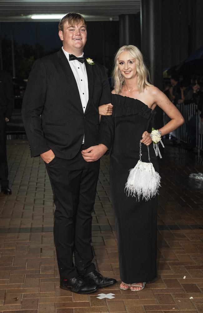 Charlie Tomlinson and partner Heidi Cave at Toowoomba Grammar School formal at Rumours International, Wednesday, November 13, 2024. Picture: Kevin Farmer