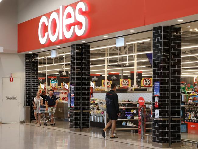 Coles said the company ‘welcomes any recommendations that improve transparency for suppliers and customers but cautions against measures that will increase red tape and drive up costs’. Picture: NewsWire/ Liam Kidston