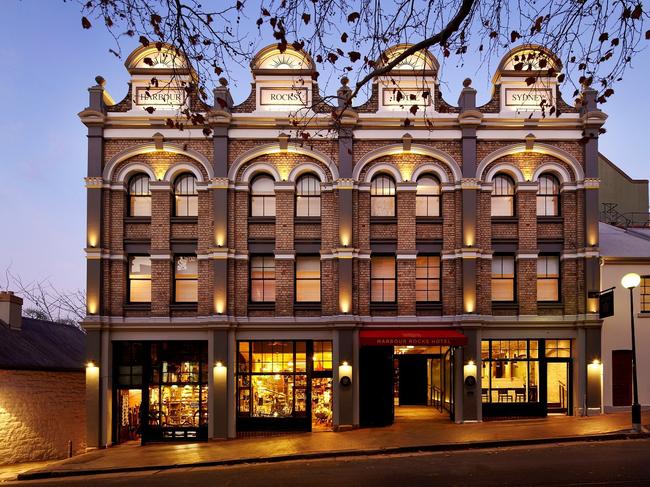 The Victorian facade of the Harbour Rocks Hotel, Sydney.