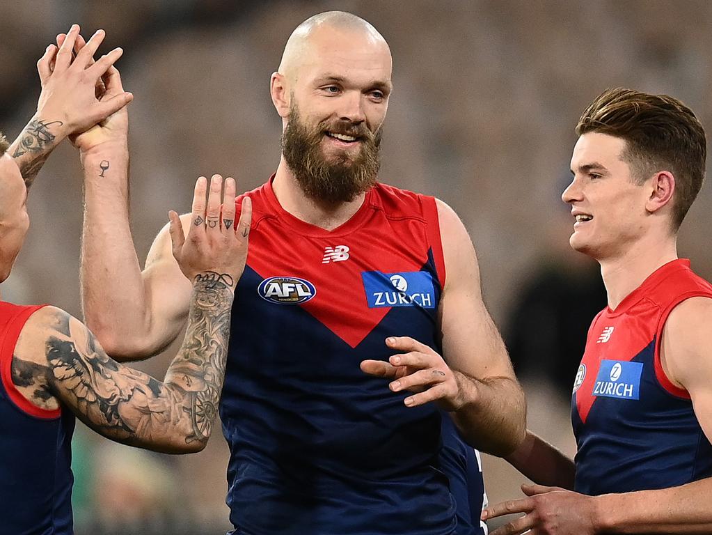 Top-of-the-table Melbourne is set to welcome back barometer Max Gawn. Picture: Getty Images