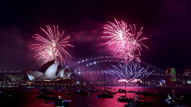 Last year’s fireworks display over Sydney Harbour. Picture: David Gray/AFP