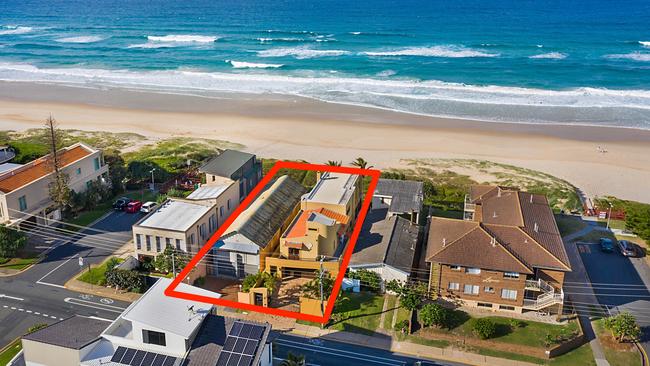 67 and 69 Hedges Ave on "Millionaires Row" at Mermaid Beach have been listed for sale. Photo: Supplied