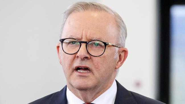 Prime Minister Anthony Albanese plans to wipe $16bn in student debts. Picture: NewsWire / David Geraghty