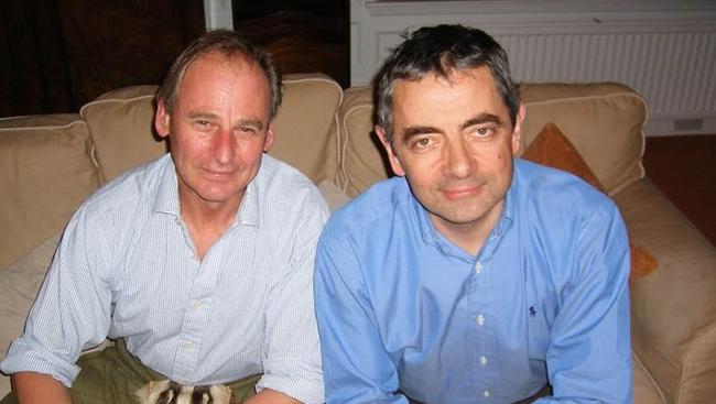 Australian chef Pip Priestley, left, with actor and comedian Rowan Atkinson.