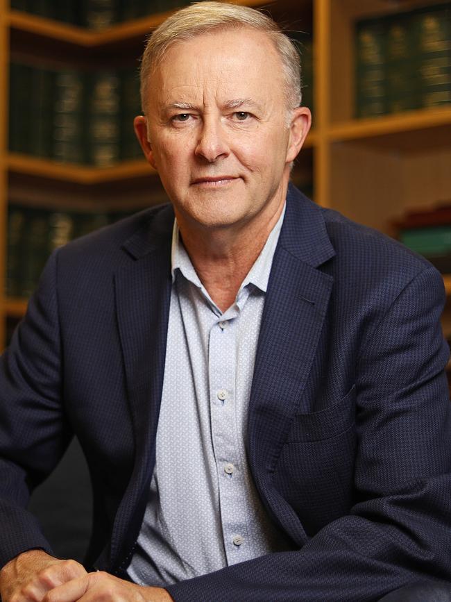 Anthony Albanese at his electoral office in Sydney. Picture: Tim Hunter