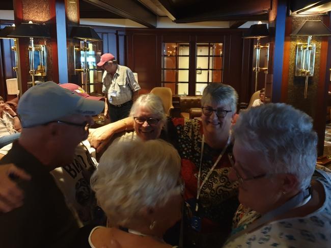 Nick Nicolai and wife Joyce met their Air Dispatch Association group of 23 each evening in the Wheelhouse bar. Many in the group ended up positive for COVID-19 including Jerry and Janet Lieben. Janet died last week.