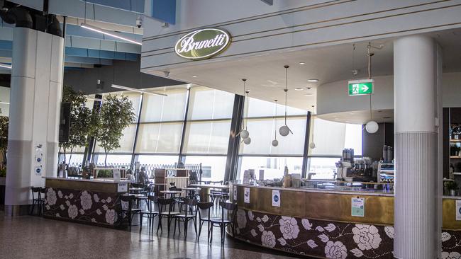 The Brunetti cafe at Melbourne's T4 Airport terminal. Picture: Aaron Francis/The Australian