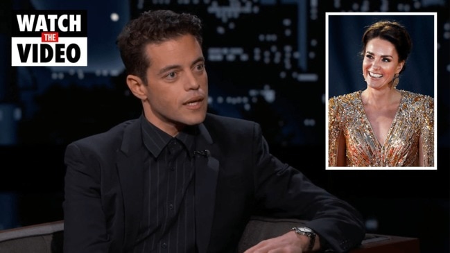 Rami Malek says he caught Kate Middleton ‘off-guard’ with one question (Jimmy Kimmel Live)