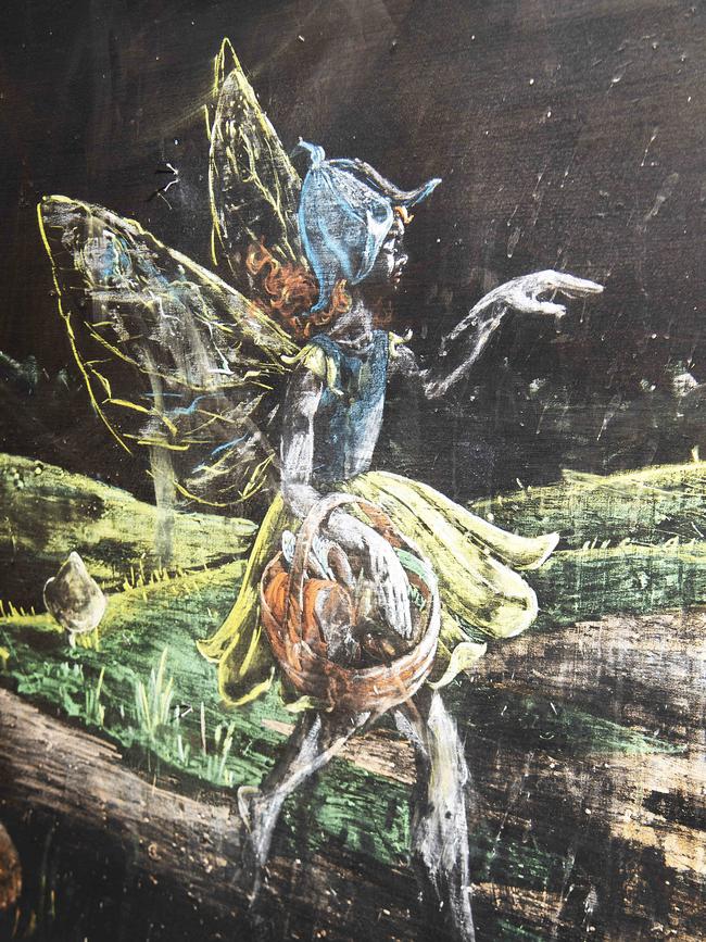 Some drawings depict fairies and pixies.