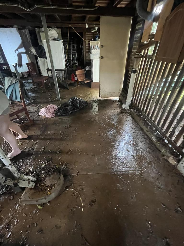 Caitlin Thorn, 21, said she lost countless belongings after stormwater inundated her home. Picture: Supplied