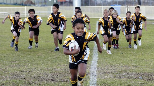 Suli as an eight-year-old for Mounties. Picture: Nick Andrean.