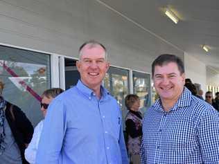 Gympie MP Tony Perrett and Member for Wide Bay Llew O'Brien. Picture: Josh Preston
