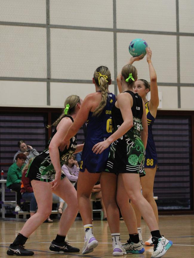 HART Sapphire Series round 1 2024 (Ruby league) Darling Downs Panthers v Bond University Bull Sharks Netball