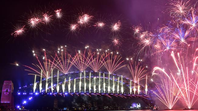 Sydney’s New Year’s Eve fireworks in 2020. Picture: NewsWire