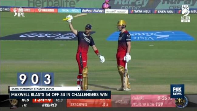 Glenn Maxwell masterclass ravages Rajasthan Royals