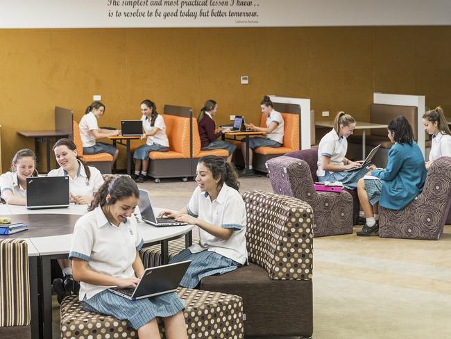 The classrooms of today feature flexible learning spaces.