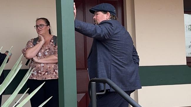 Rebecca Jane Allan and Stuart Rob Allan outside court.