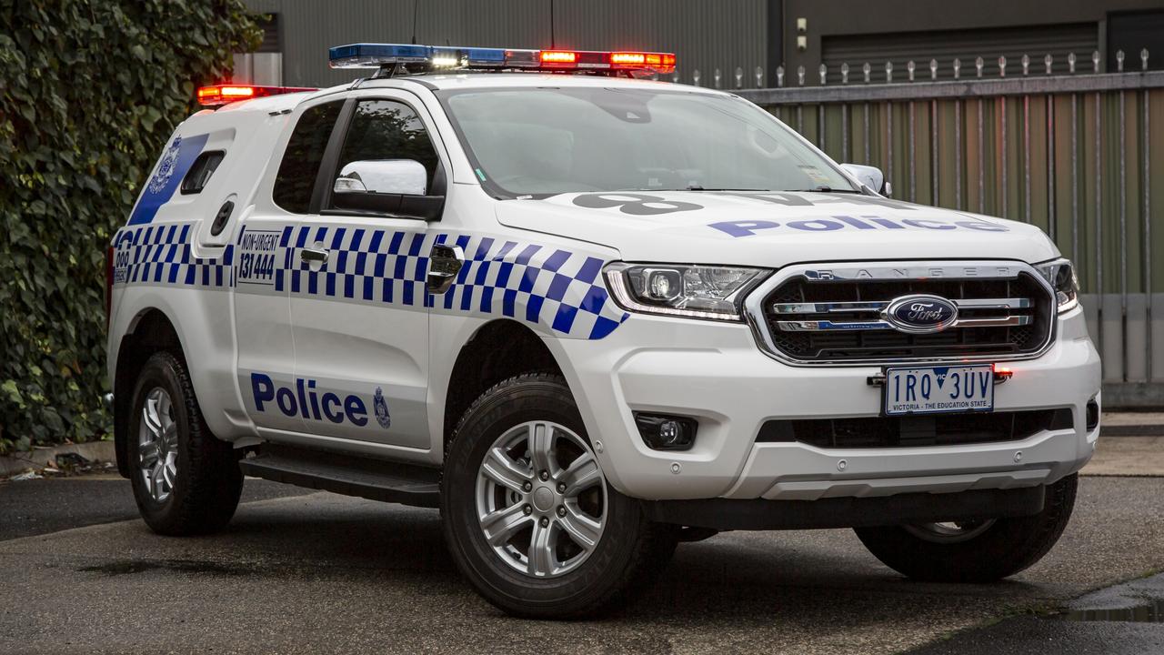 Ford Ranger divisional van Victoria Police vehicle.