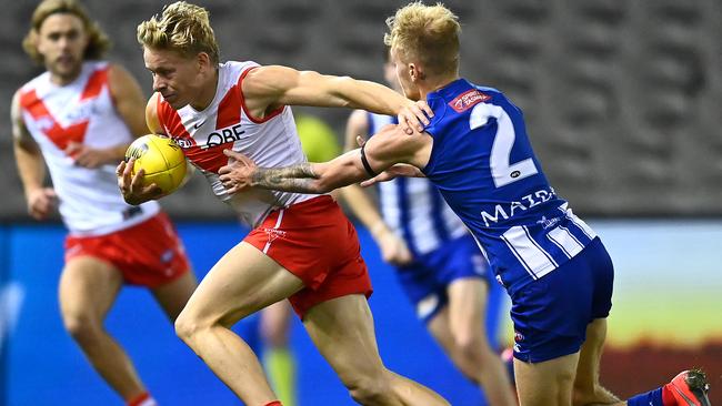 Isaac Heeney is one of the Swans’ best Academy graduates. Picture: Getty Images