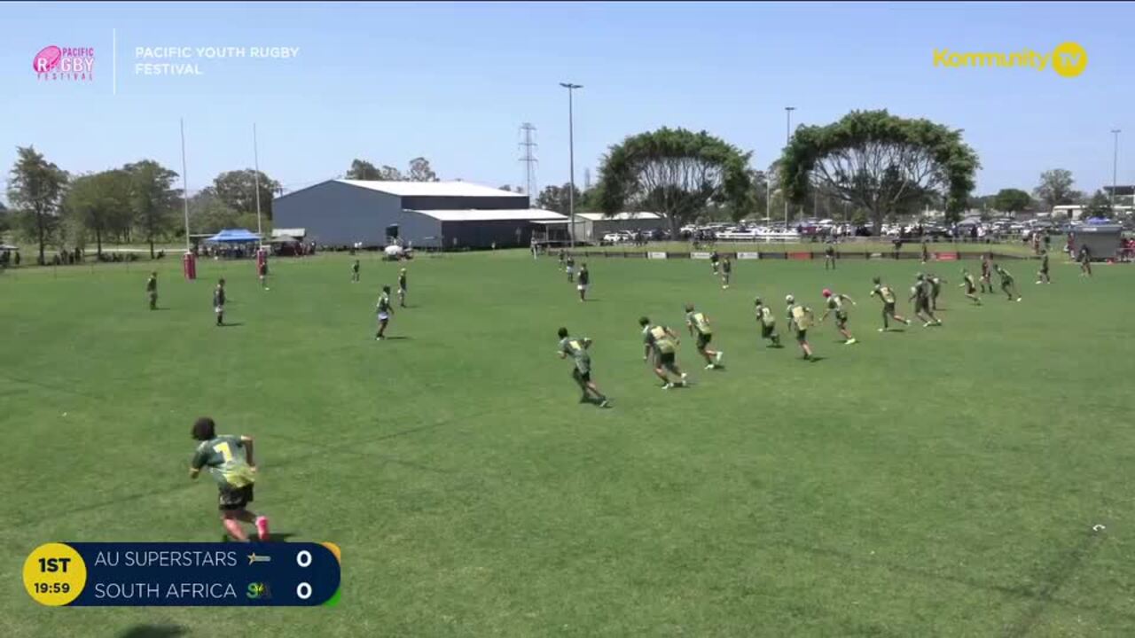 Replay: AU Superstars v Queensland South Africa (U14 boys) - 2024 Pacific Youth Rugby Festival Day 2