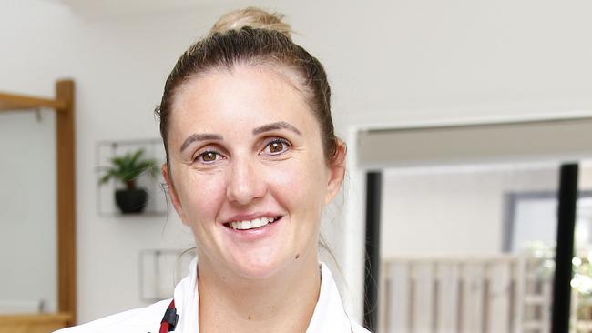 Emergency nurse Brooke Norton at her home in Helensvale. Picture: Tertius Pickard