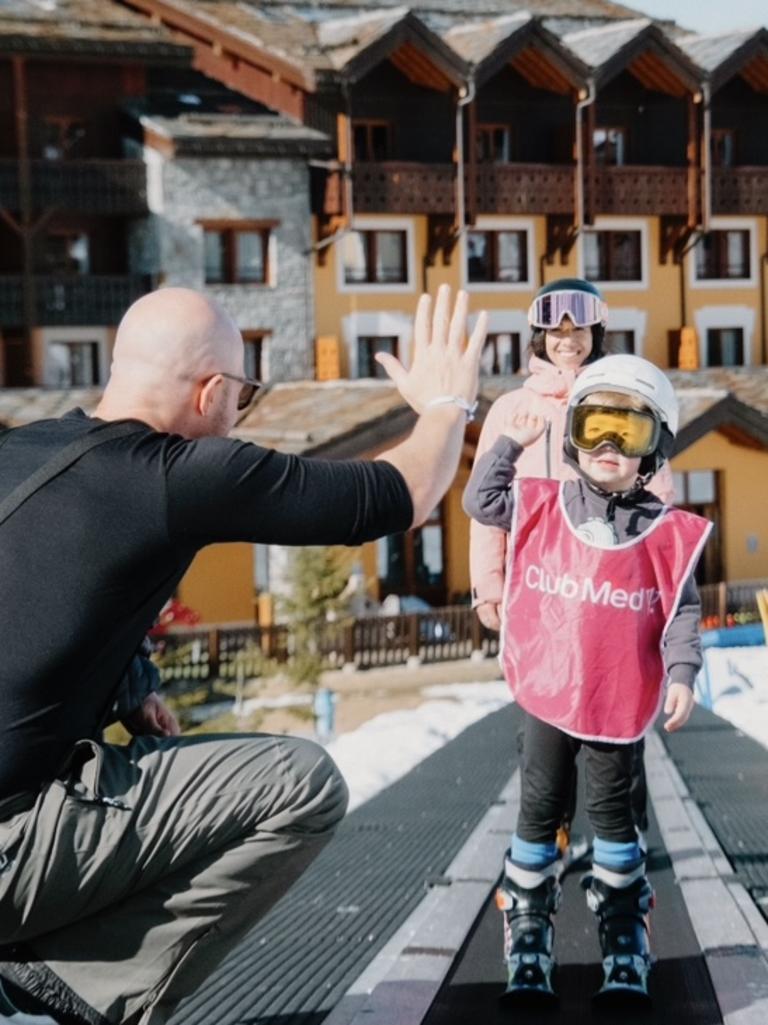 The Petit Club has its own mini-run, complete with a ‘magic carpet’ to get the little ones to the top. Picture: Supplied/Bronte Coy