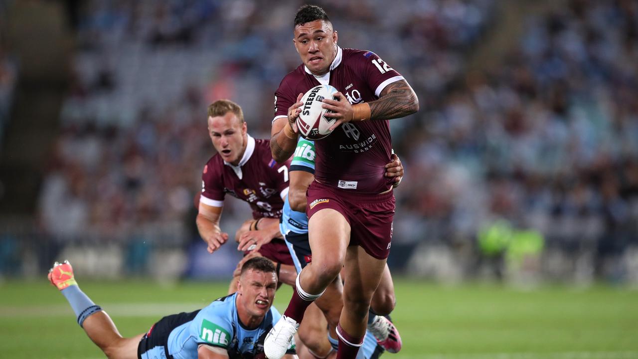 Su'A hasn’t played Origin since 2021 but is in the mix to win back his spot. Picture: Mark Kolbe/Getty Images