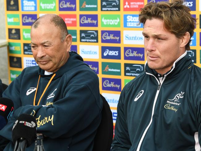 JOHANNESBURG, SOUTH AFRICA - JULY 06: Michael Hooper during the Australia men's national rugby team announcement at Sandton Sun on July 06, 2023 in Johannesburg, South Africa. (Photo by Lee Warren/Gallo Images)