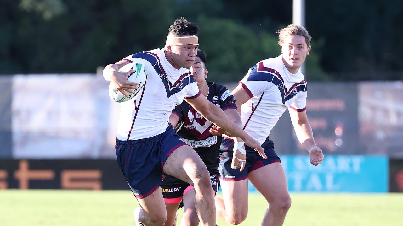 Kulikefu Finefeuiaki playing for Ipswich SHS in 2021. Picture: Liam Kidston.