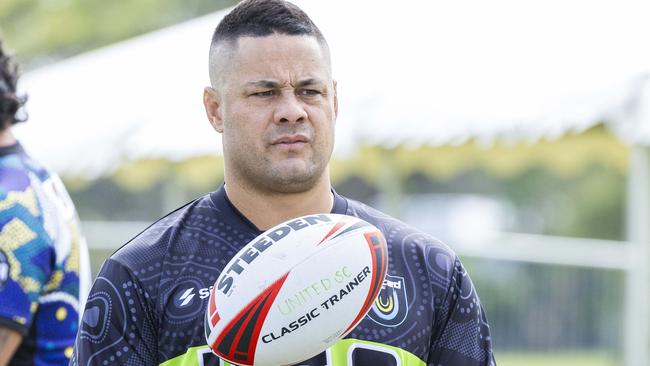 Jarryd Hayne recently played at a Nines Premier Rugby League event in Tugun. Picture: Richard Walker