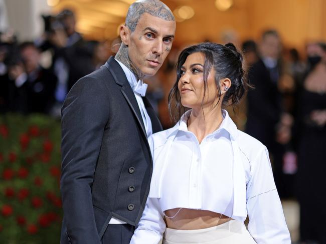 ‘Kravis’ AKA Travis Barker and Kourtney Kardashian at the Met Gala. Picture: Getty Images