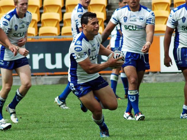 Chris Taripo playing for Newtown Jets back in 2013.