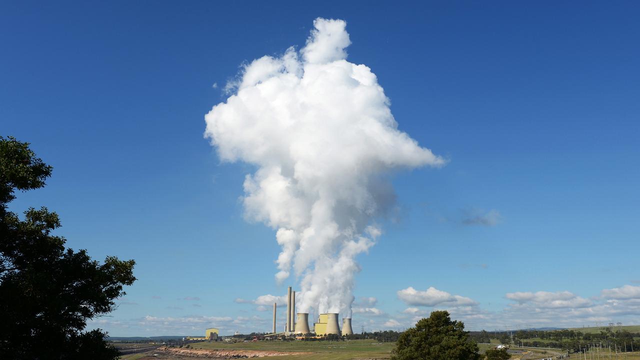 Steam billows from the cooling towers of the Loy Yang coal-fired power station operated by AGL Energy. Picture: Getty Images