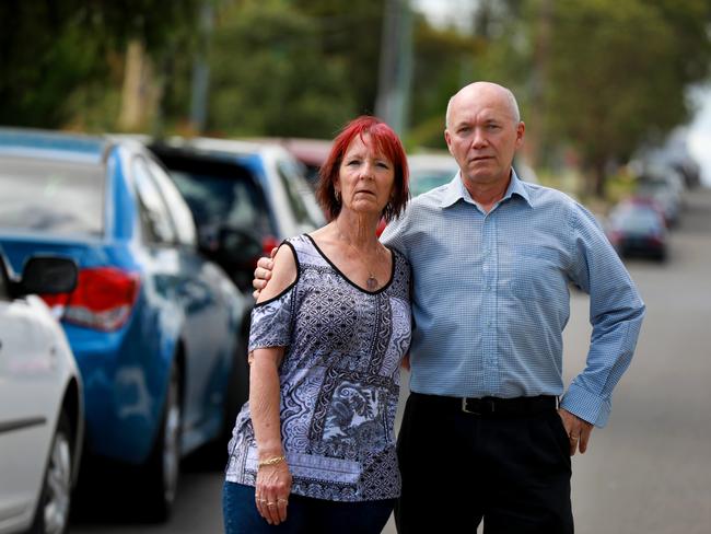 Wendy and Kurt Hippe at Bridge St, Schofields, near their home. Picture: Angelo Velardo