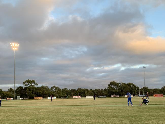 The Langwarrin-Old Peninsula 2nd XI game was played under lights on Saturday.