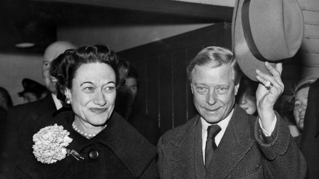 Edward VIII and his wife, Wallis Simpson. Picture: AFP