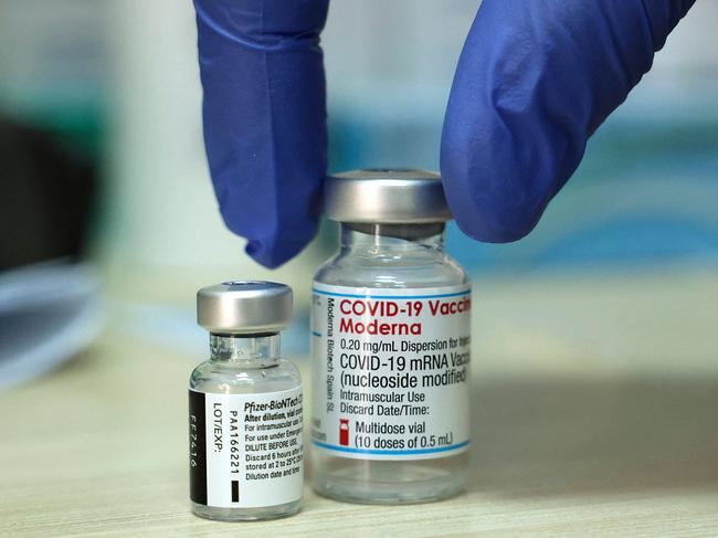 Older Australians were previously restricted to the AstraZeneca vaccine while the country’s limited supplies of Pfizer and Moderna were reserved for younger Australians. Picture: HAZEM BADER / AFP.