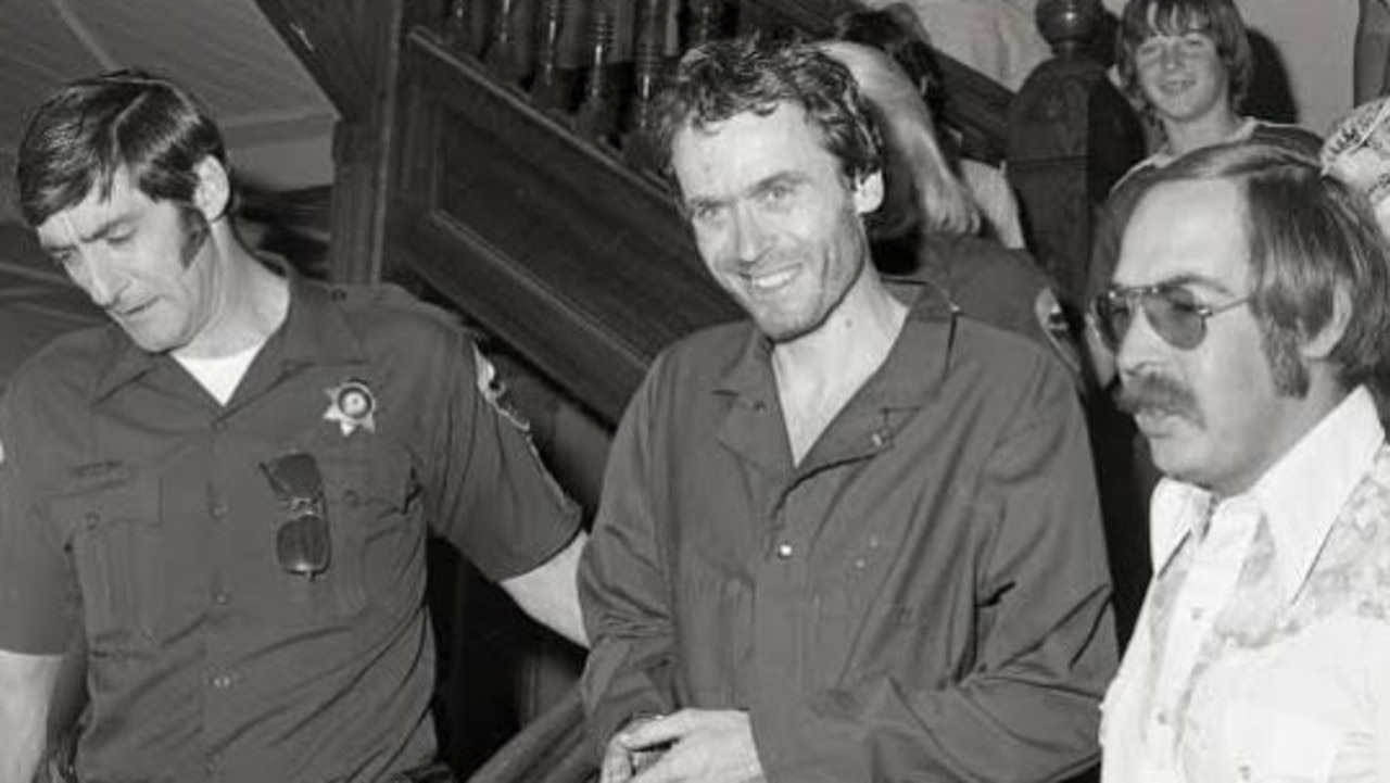 Bundy is led back to prison after his first escape.