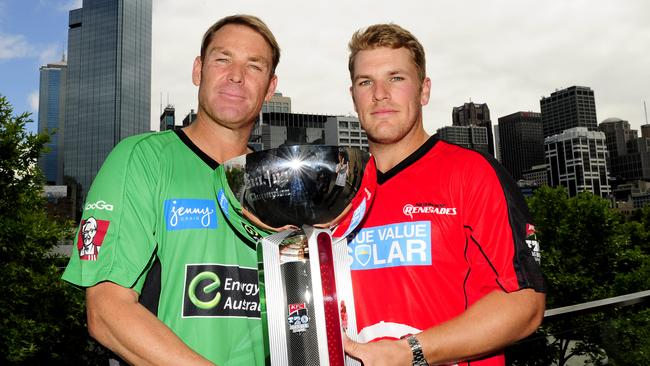 Shane Warne and Aaron Finch