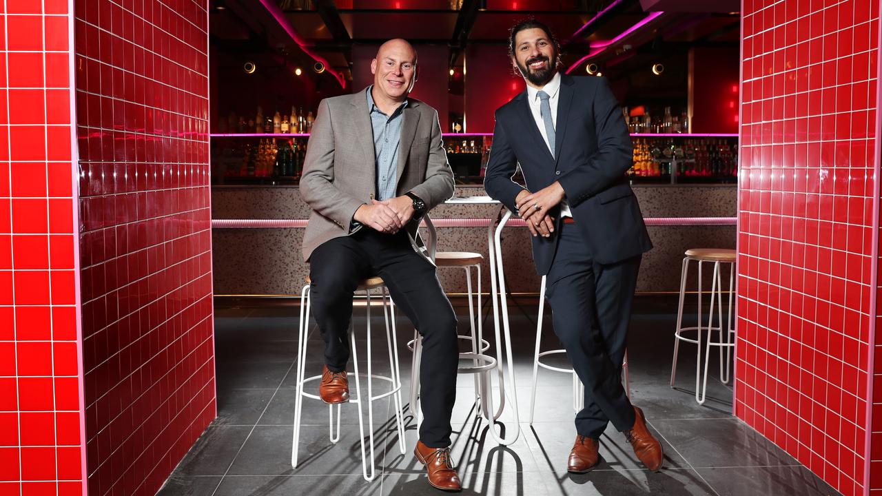 Pub Banc operations manager Joe Zucco (right) pictured with Ian Vaughan at Oberservatory Bar. Picture: NIKKI DAVIS-JONES