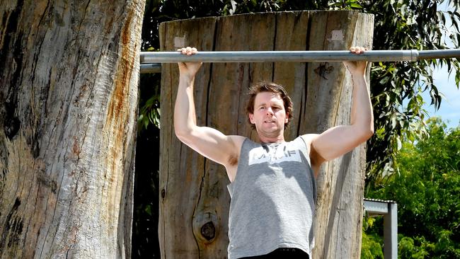 Shane Kelton says exercise has helped him deal with depression. Picture: Nicole Garmston