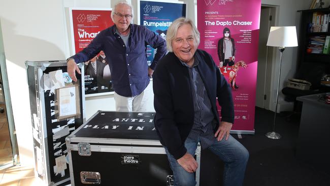 Founders of Australian National Theatre Live Grant Dodwell and Peter Hiscock. Picture: Britta Campion.