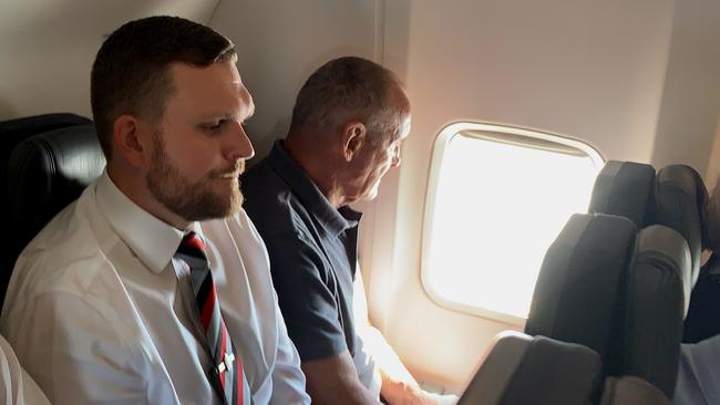 70 year old Chris Dawson was escorted by NSW Police from Queensland earlier today. Picture: Lyndon Mechielsen