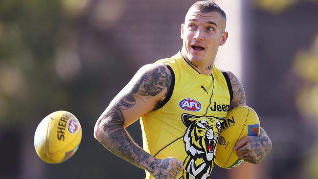 Dustin Martin has a great scoring history against the Giants.