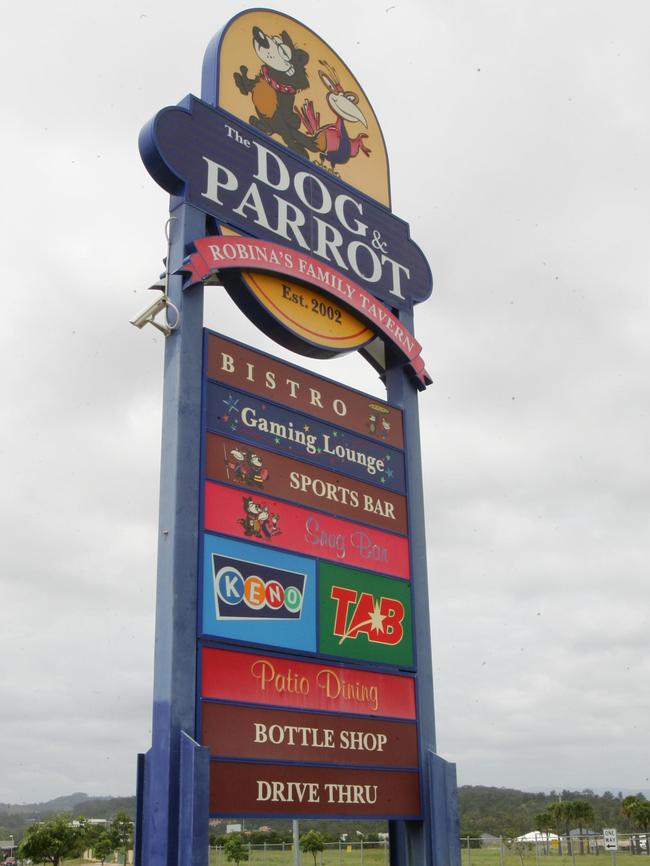 Dog and Parrot tavern at Robina.